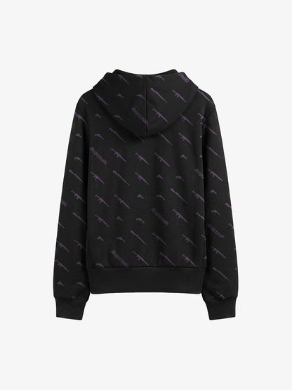 Full Print Tactical Gun Zip Up Hoodie