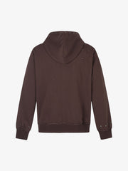 Studded Zip-Up Hooded Sweatshirt Jacket