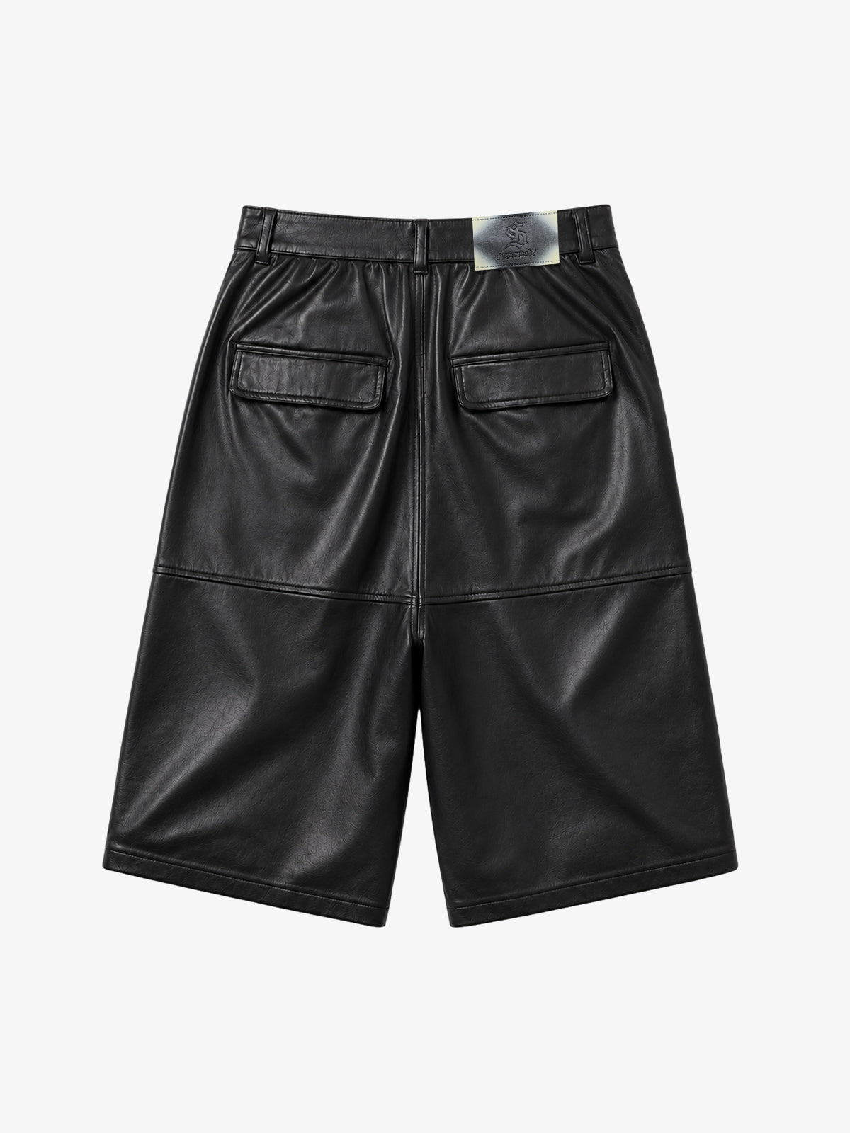 Leather Knee Detail Cargo Pants