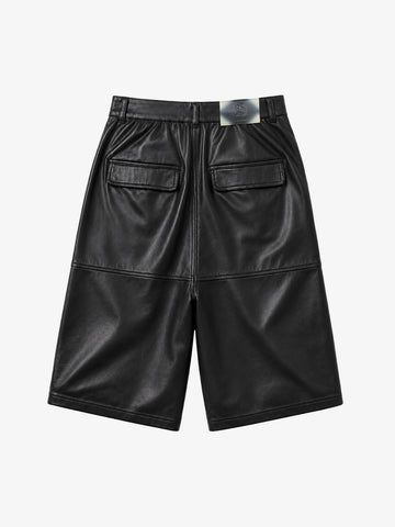 Leather Knee Detail Cargo Pants