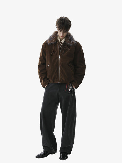 Winter Essential Faux Fur Trimmed Jacket with Adjustable Drawstrings 