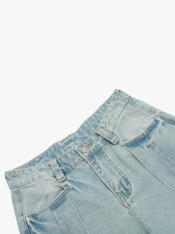 Street-style Retro Niche Deconstructed Jeans