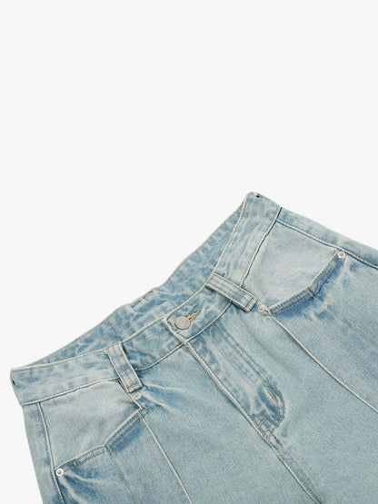 Street-style Retro Niche Deconstructed Jeans