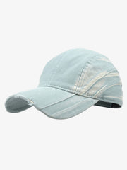 Washed Distressed Panel Baseball Cap 