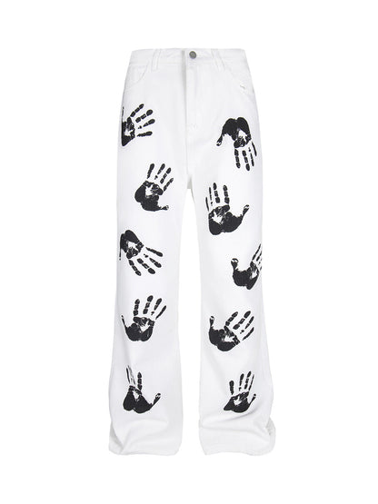 Palm Print Cleanfit Casual Pants 