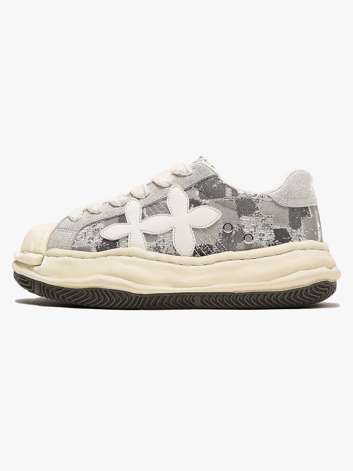Deconstructed Melting Clover Sneakers