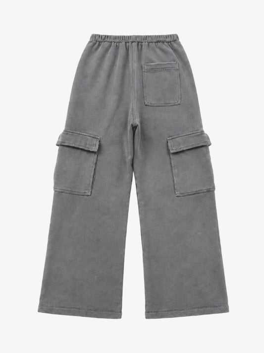 Washed Wide-Leg Sweatpants