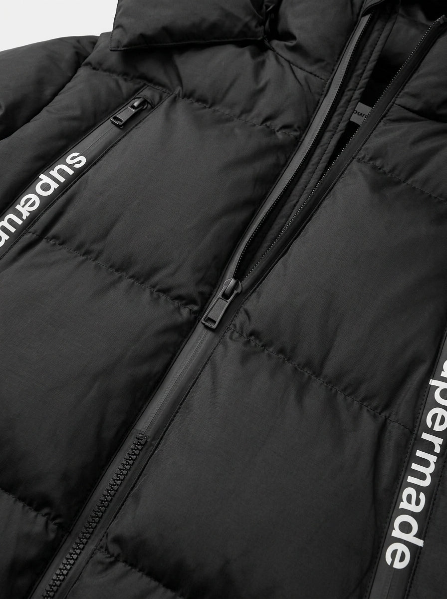 Graphic Hooded Puffer Jacket