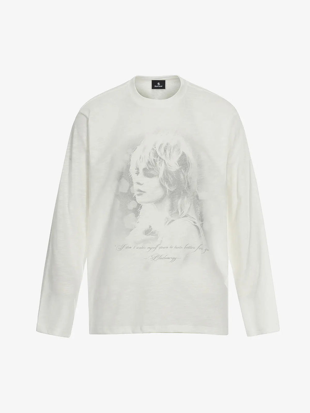 Vintage Portrait Graphic Long Sleeve T-Shirt 
