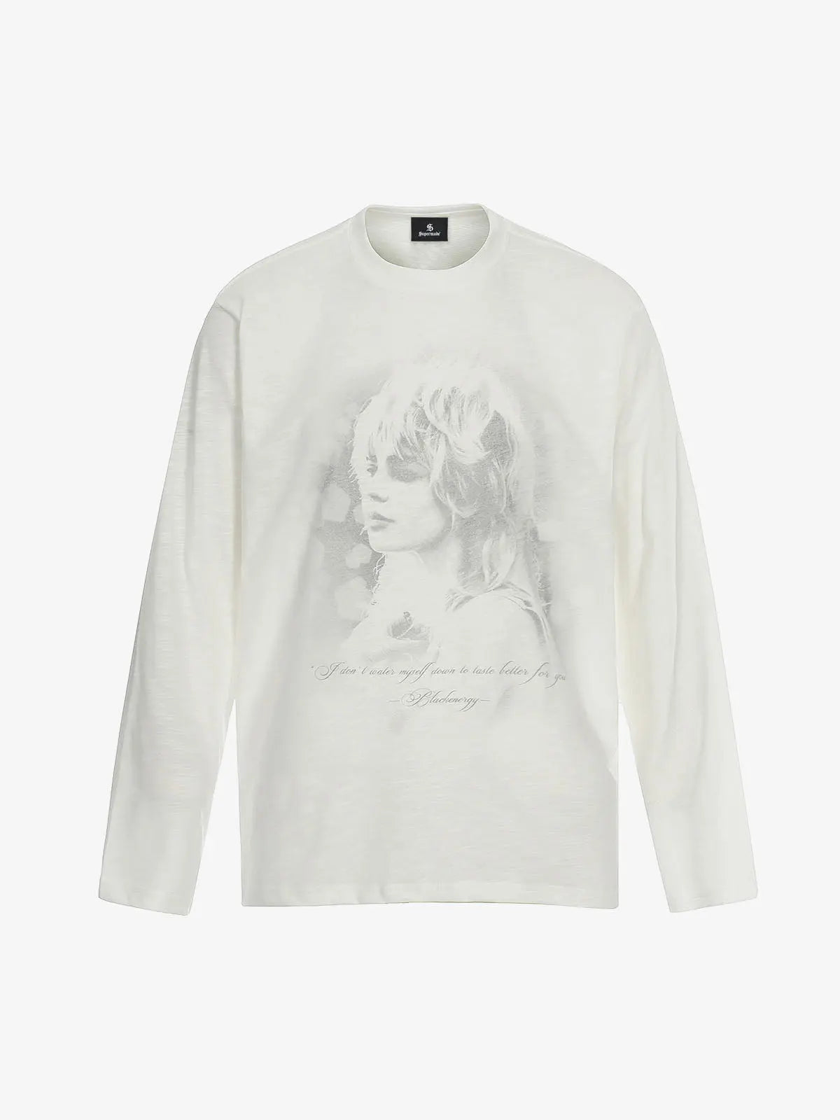 Vintage Portrait Graphic Long Sleeve T-Shirt 