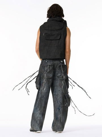 Heavy-Duty Multi-Pocket Multi-Zipper Vest 