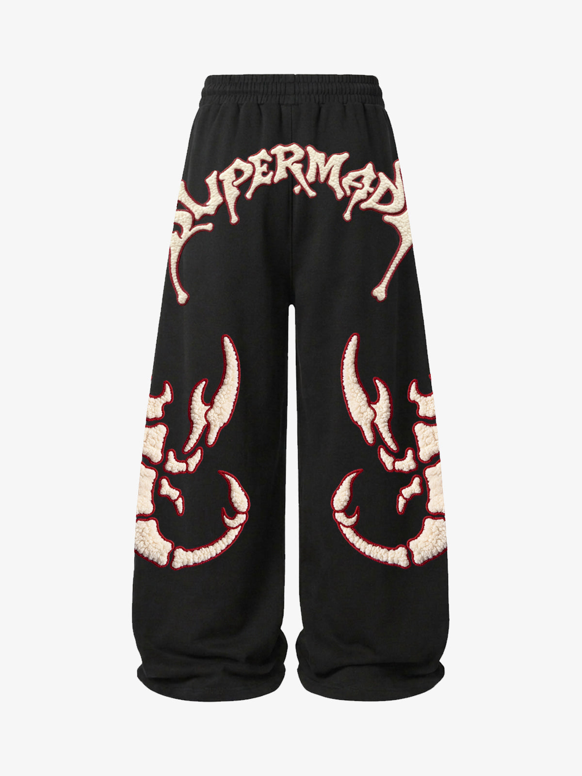 Scorpion Skeleton Terry Embroidered Wide-Leg Sweatpants