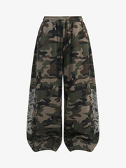 Relaxed Leopard Camouflage Pants