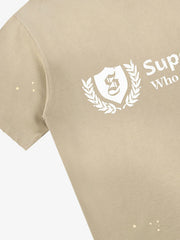 Vintage Washed Supermade Crest Logo T-Shirt 