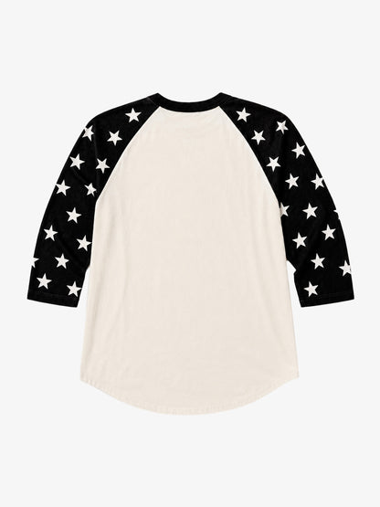 Race Girl Graphic Color Block 3/4 Sleeve Tee