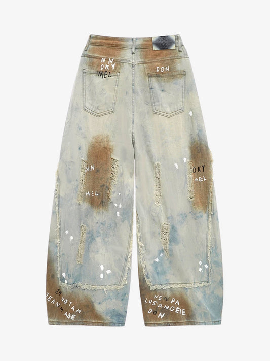 Jeans mit Rissen im Used-Look