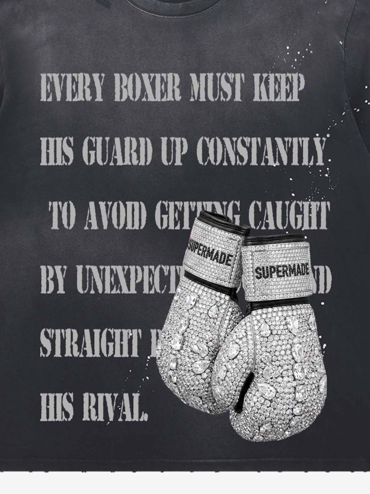 T-shirt gant de boxe strass