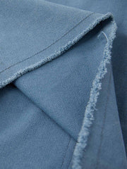 Supermade Multi-Element Appliqué Patchwork Denim Suit - 2593 