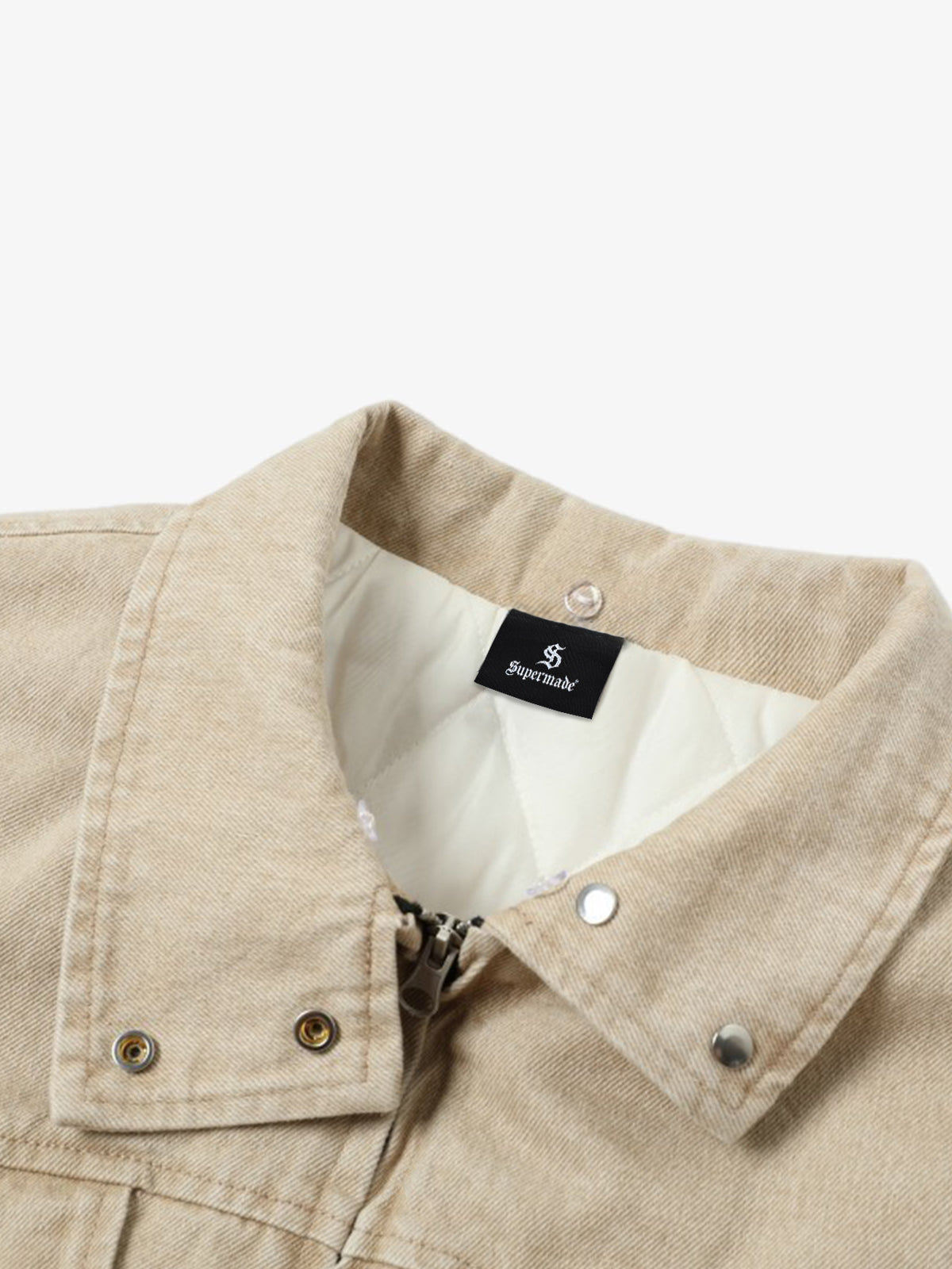 Vintage Detachable Sherpa Collar Aviator Denim Jacket 