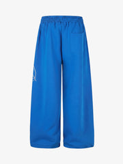 Script Embroidered Rhinestone Sweatpants
