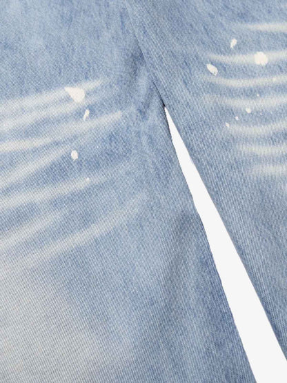 Washed Splatter-Paint Jeans 