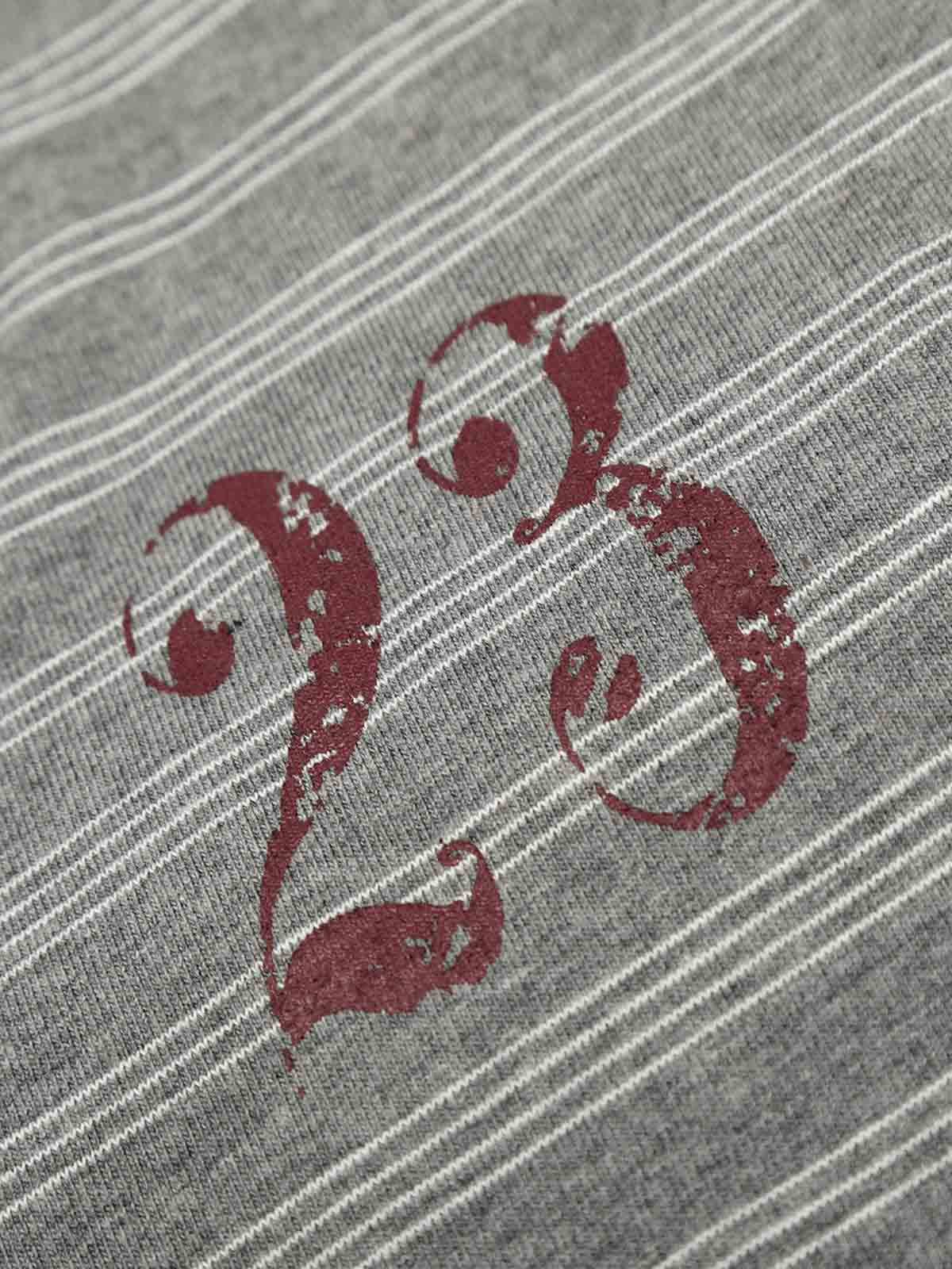 Striped Gothic Letter Graphic Long Sleeve T-Shirt