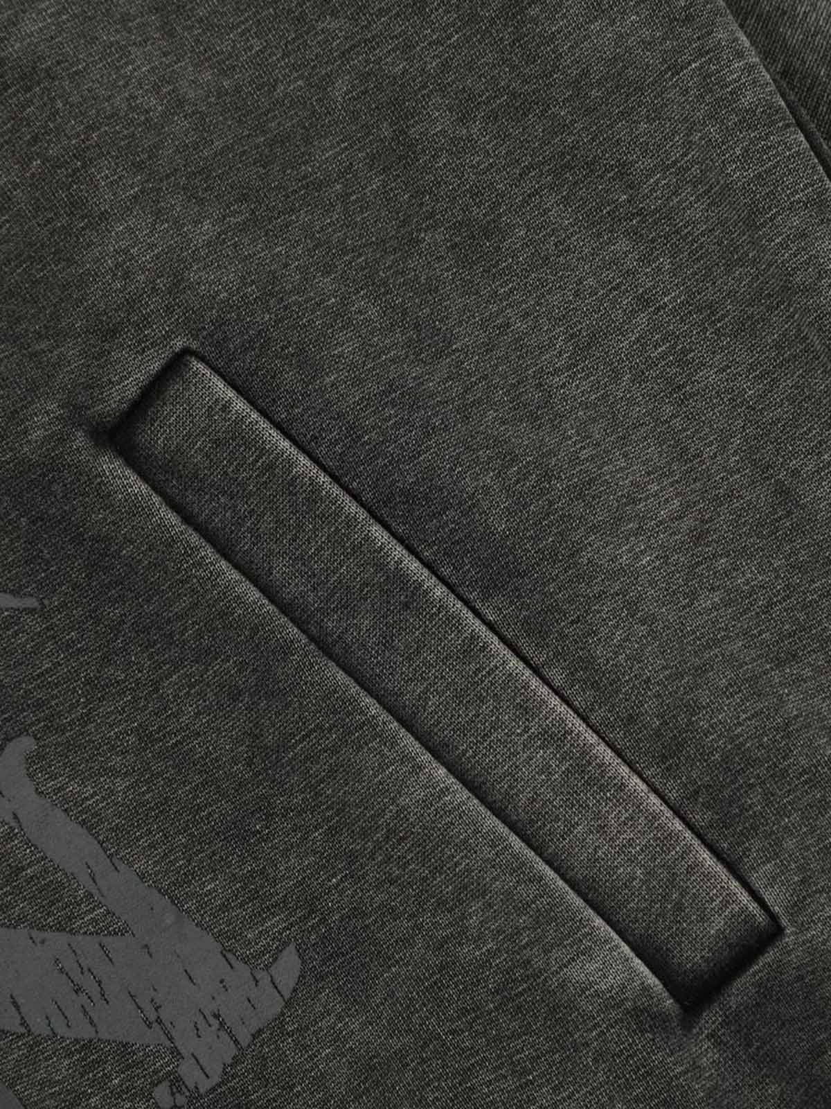Washed Fur Collar Zip Up Hoodie | Thesupermade®
