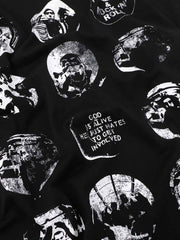 T-shirt à manches longues rayé à motif foncé