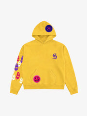 Gear Smiley Embroidered Graphic Hoodie