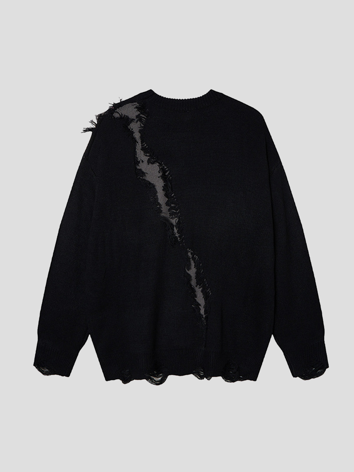 Skull Pattern Knit Sweater for Bold Fashion Statements 