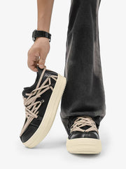 Five-Point Star Lace-Up Sneakers