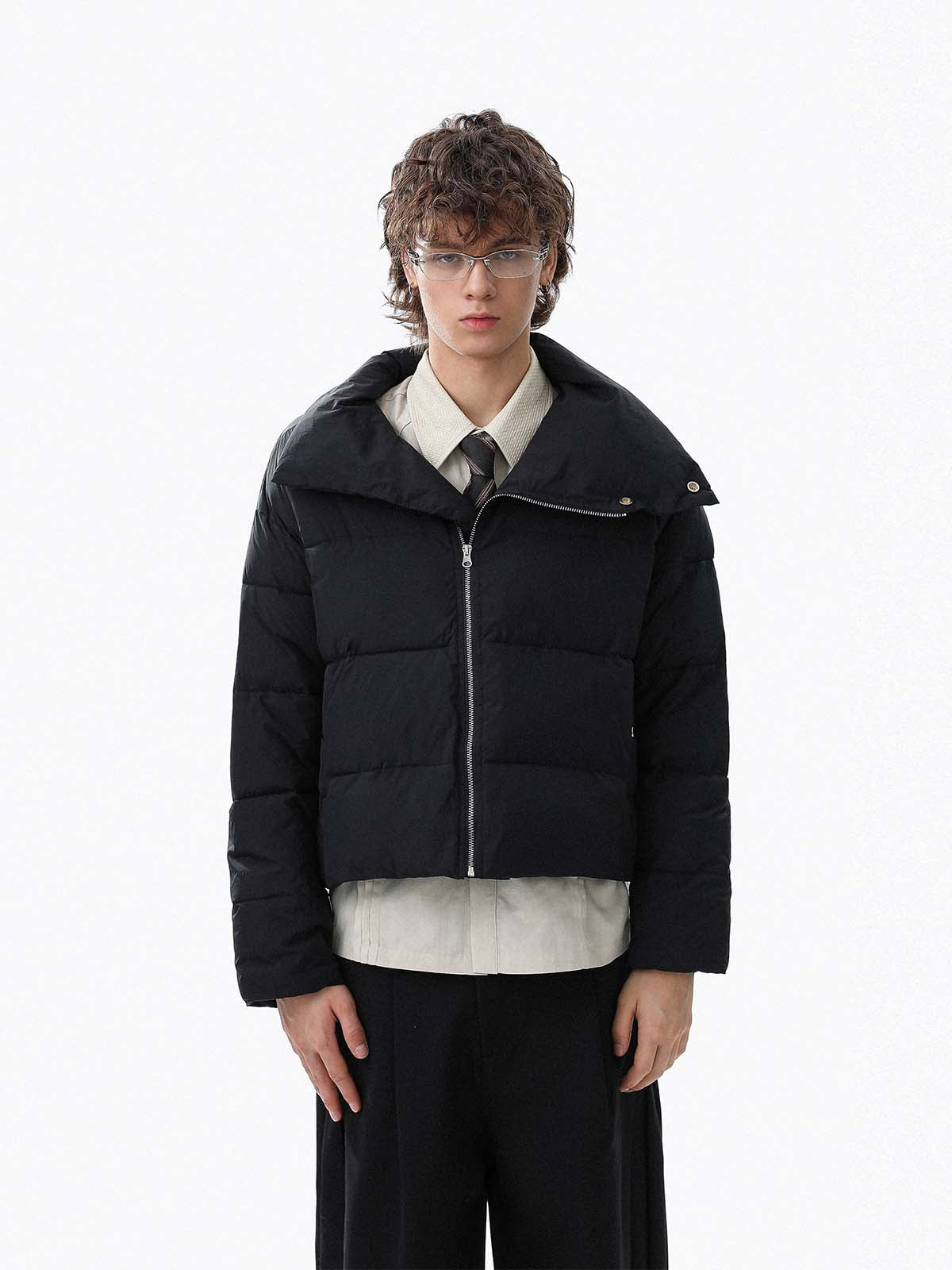 Stylish High-Collar Puffer Jacket for Winter Essentials 
