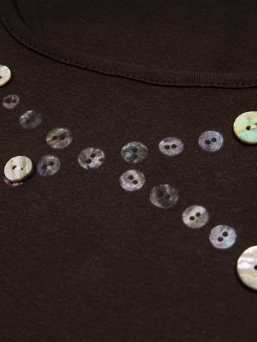 Thesupermade Button Detail Slim Tank Top
