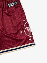 Star Crest Striped Soccer Shorts 