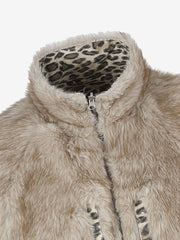 Leopard Reversible Faux-Fur Coat