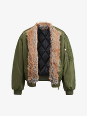 Neutral Cotton-Padded Coat