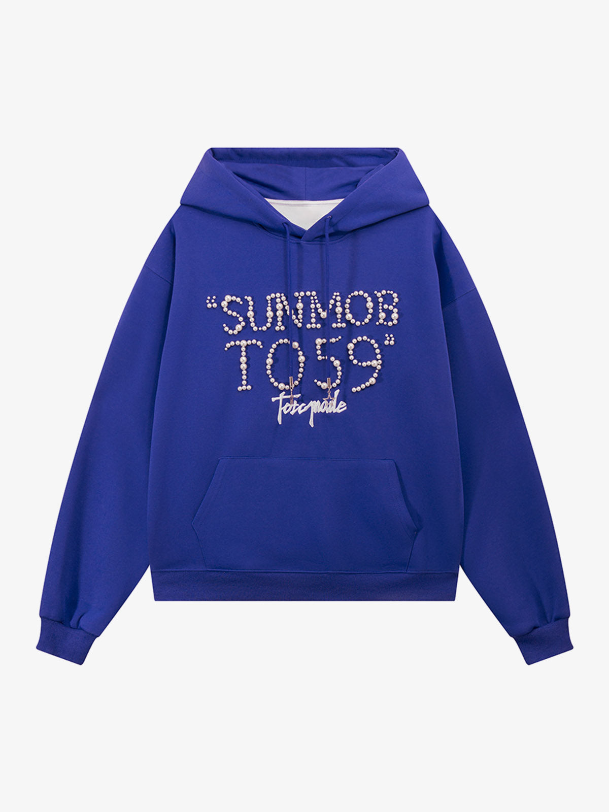 Street Beaded Loose Hoodie 
