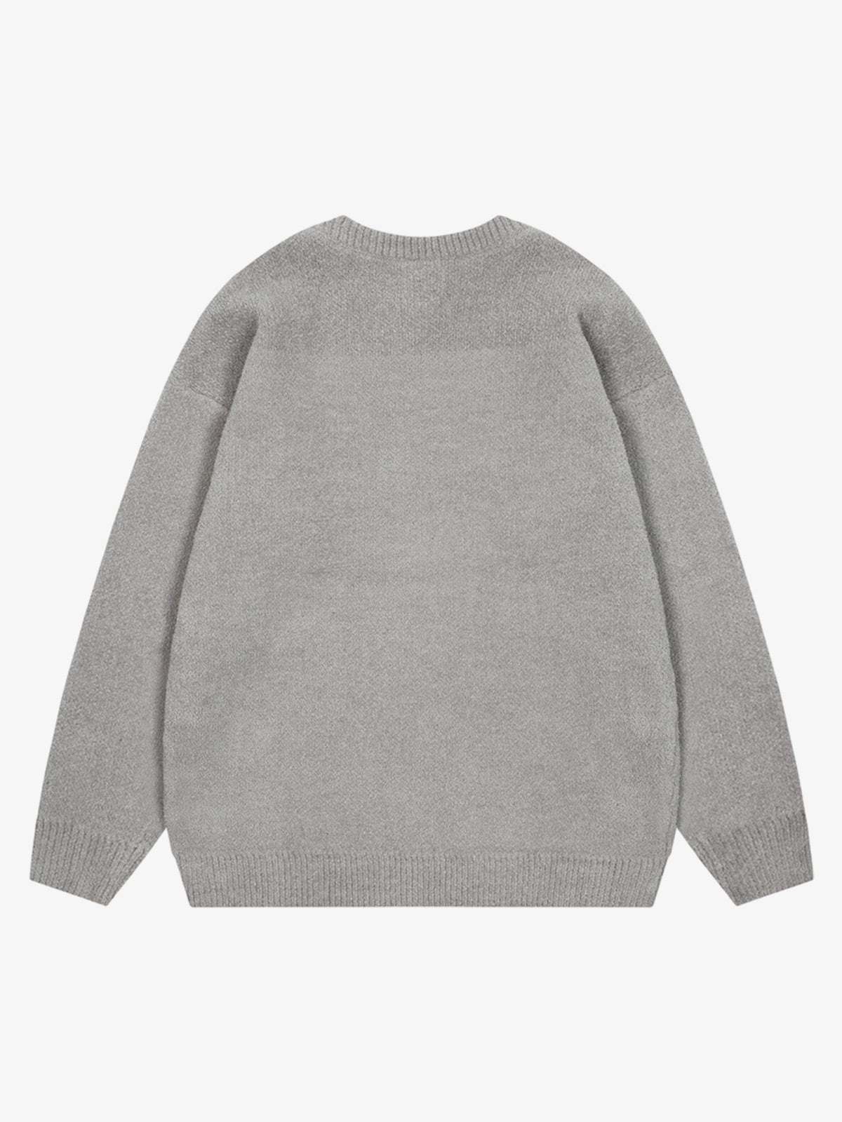 Embroidered Letter Knit Sweater 