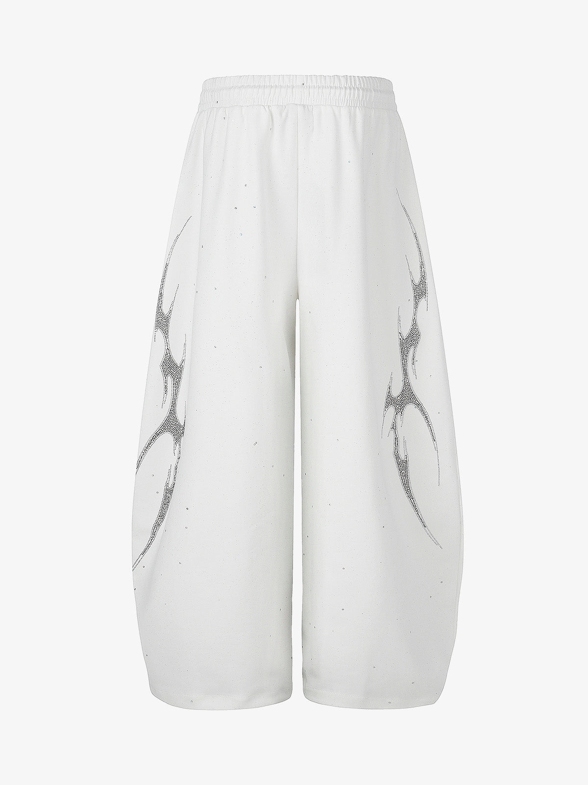 Thorn Graphic Rhinestone Baggy Sweatpants