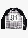 Plaid Raglan Long Sleeve Tee