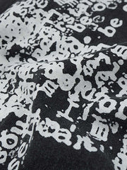 Letter Cross Graphic Distressed Tank Top