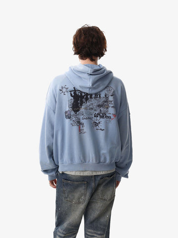 Distressed Plaid Cotton Flannel Shirt for Men with Two Chest Pockets and Ripped Design 