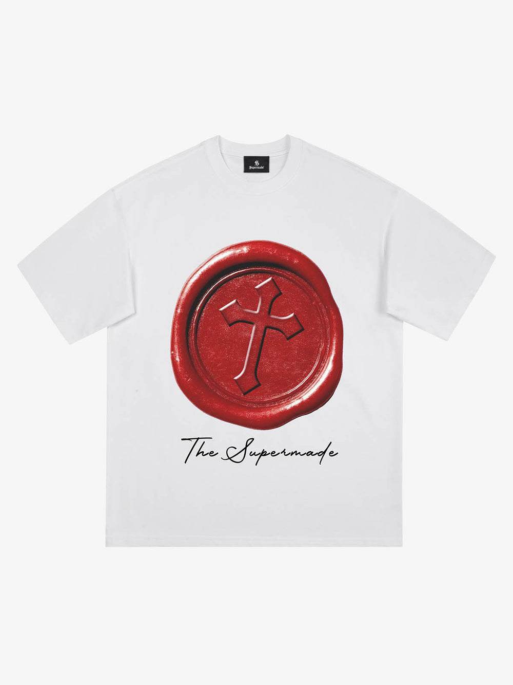 Wax Seal Cross Graphic T-Shirt 