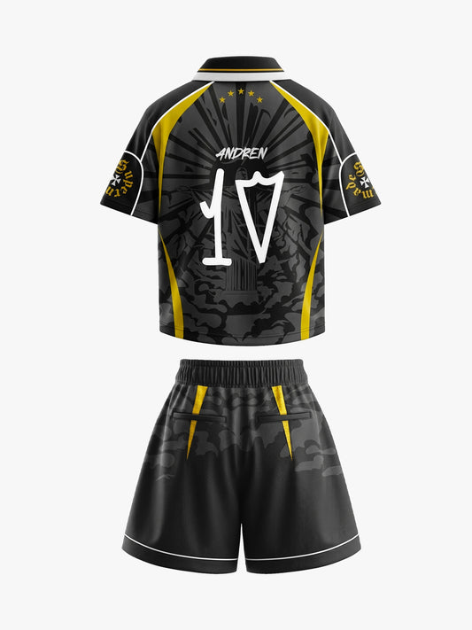 Retro Brazil "Savior" Polo Custom Jersey Set