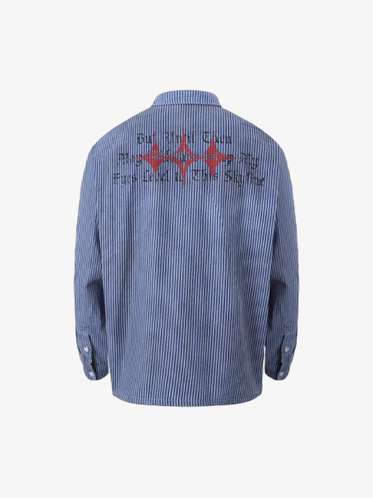 Stylish Plaid Shirt with Bold Typography for Men - Perfect for Casual and Creative Outfits 