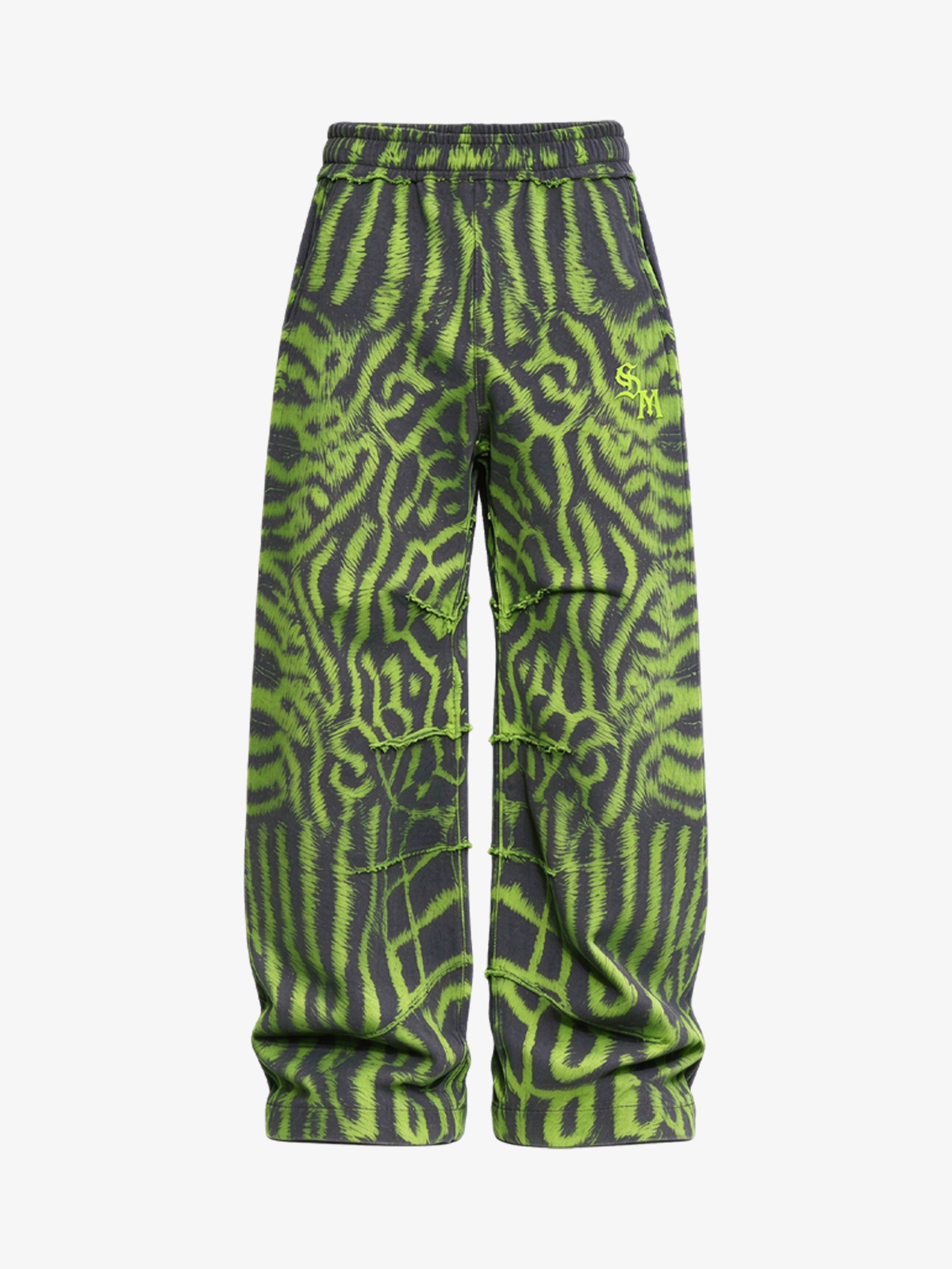 Neon Tiger Stripe Zip Hoodie & Sweatpants Set