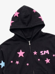 Star Foam Graphic Color Block Sweat Set