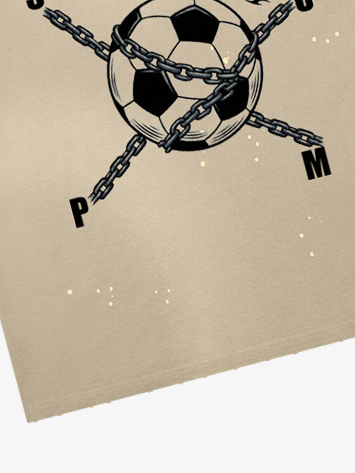 Chained Soccer Ball Graphic T-Shirt 
