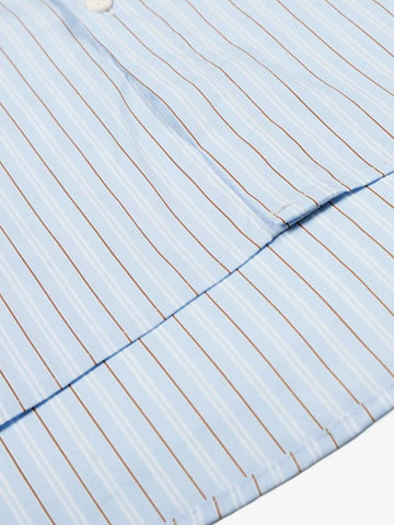 Fun Graffiti Striped Graphic Button-Up Shirt 