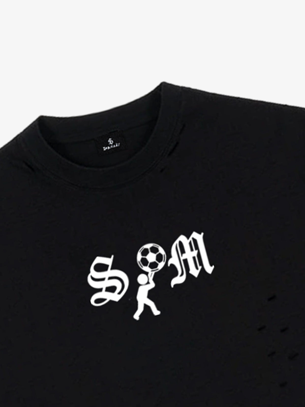 SM Soccer Graphic Distressed T-Shirt 